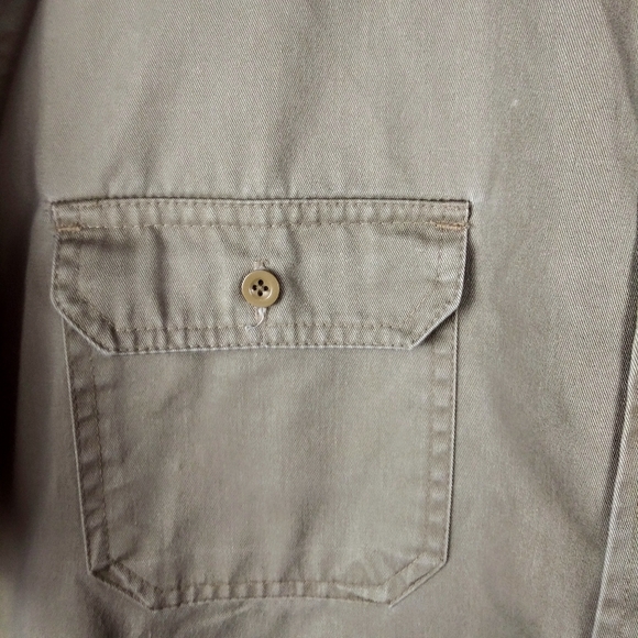 Craftsman Tan Short Sleeve Button Work Shirt 2X - Picture 5 of 8